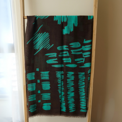 Maxi Pañuelo lana Trazos