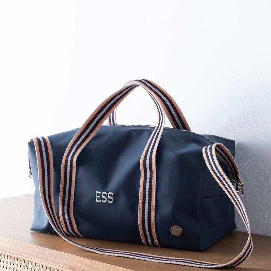 Bolsa de viaje Navy rayas