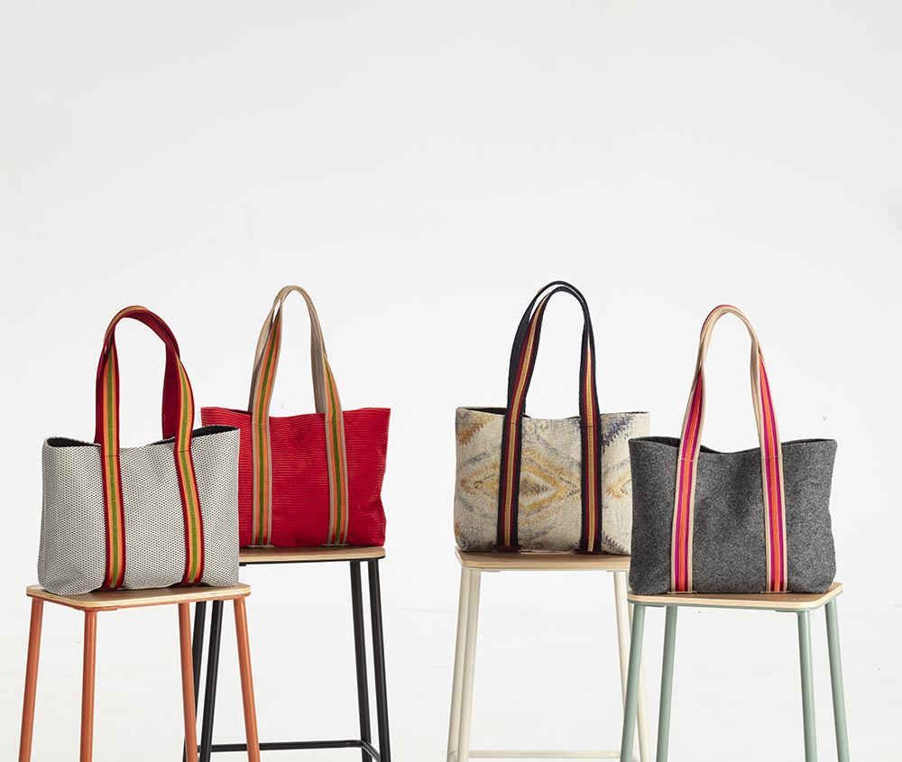 Tote bag argento