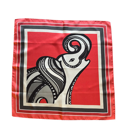 Mini pañuelo seda Elefante