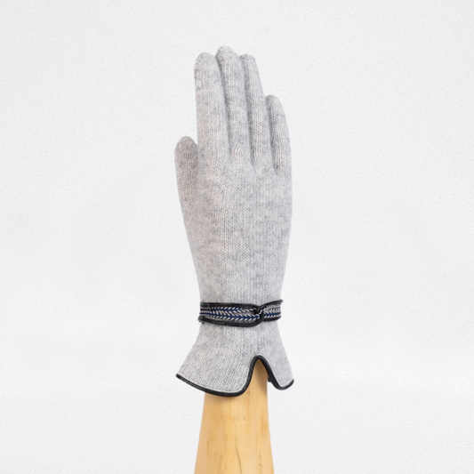 Guante Angorina con vivo doble cruzado