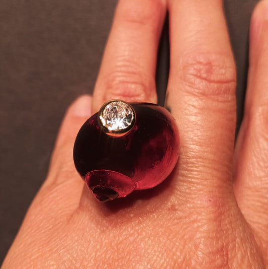 Anillo concha de resina