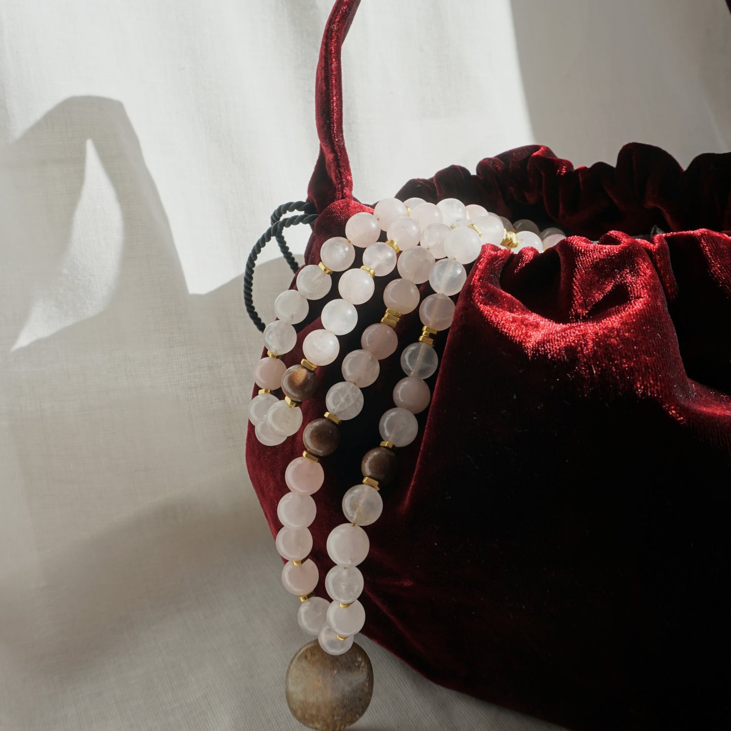 Bolso Bombonera de terciopelo Burdeos