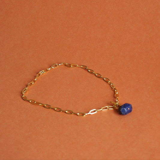 Collana a maglie con pietre colorate