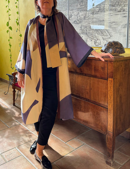 Kimono seta Macchie sfumate