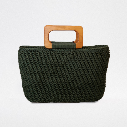 Bolso Bahía Verde Oliva Madera