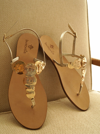 Grecia Gold sandals