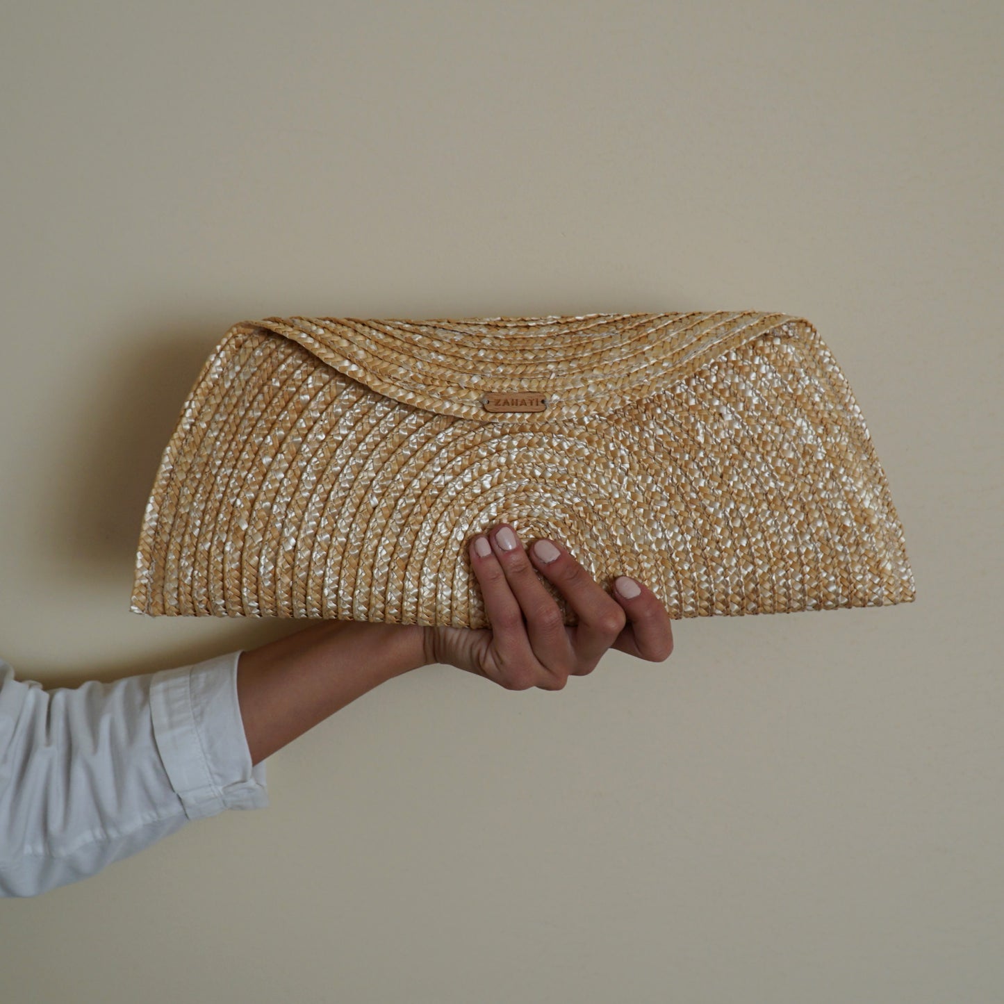 Baguette purse natural