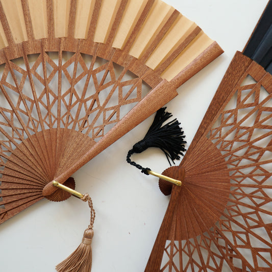 Large camel rhombus fan