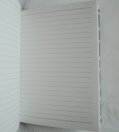 Libreta de Seda Estampado Geométrico Azul Marino "Lente d'Ingrandimento"
