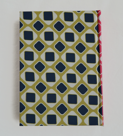 Libreta de Seda Estampado Geométrico "Rosa"