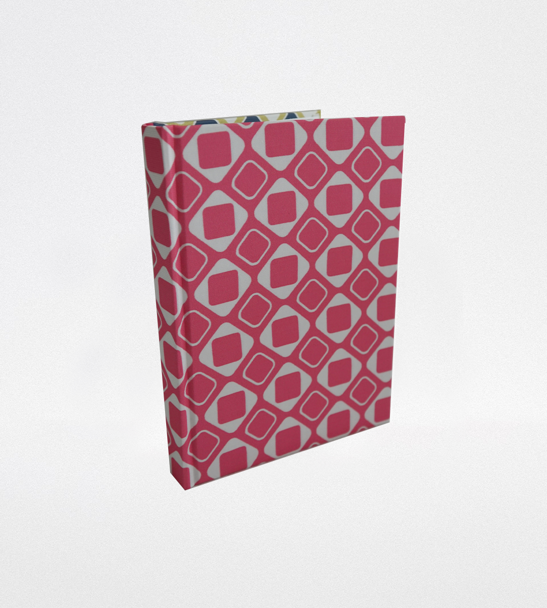 Libreta de Seda Estampado Geométrico "Rosa"