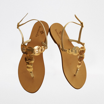 Grecia Gold sandals