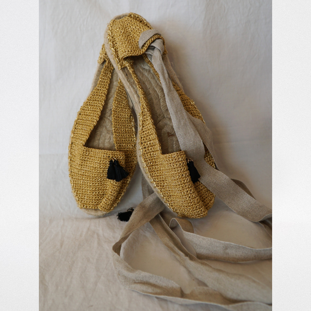 Espadrillas dorate